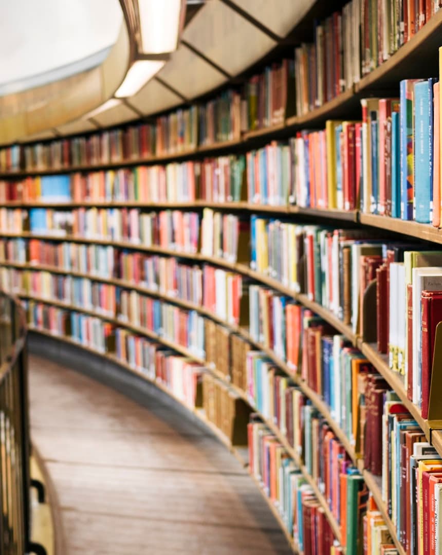A stack of well-read books
