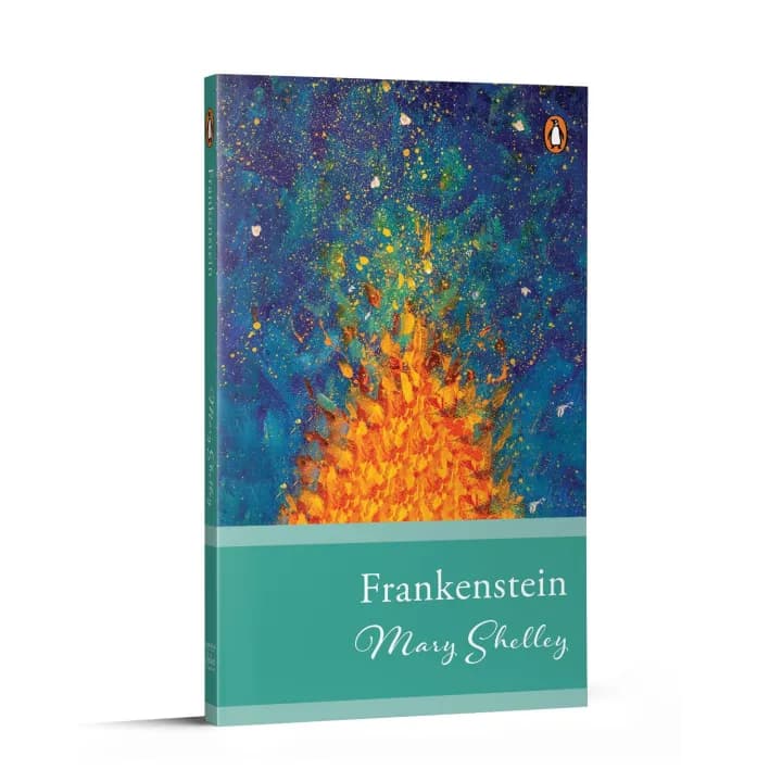 Frankenstein by Mary Shelley — book cover