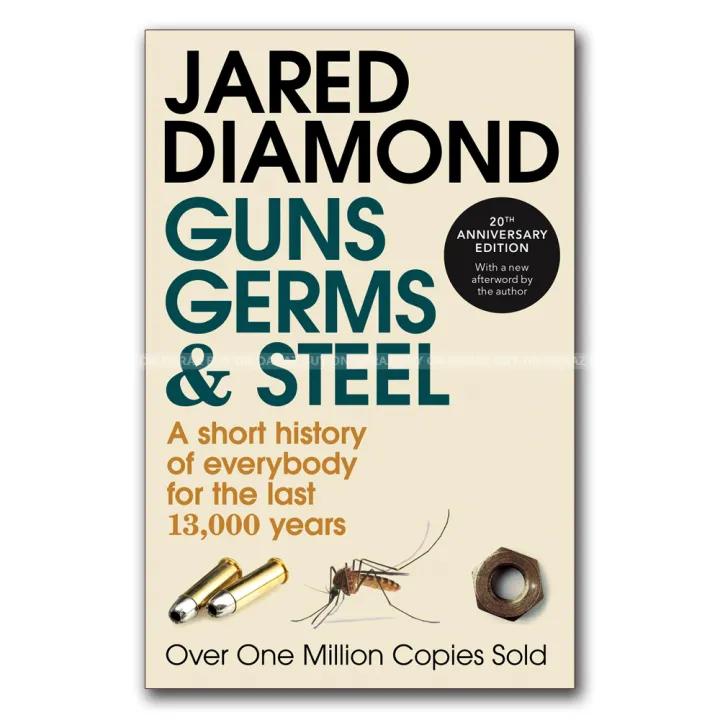 Guns, Germs and Steel: A short history of everybody for the last 13,000 years by Jared Diamond — book cover