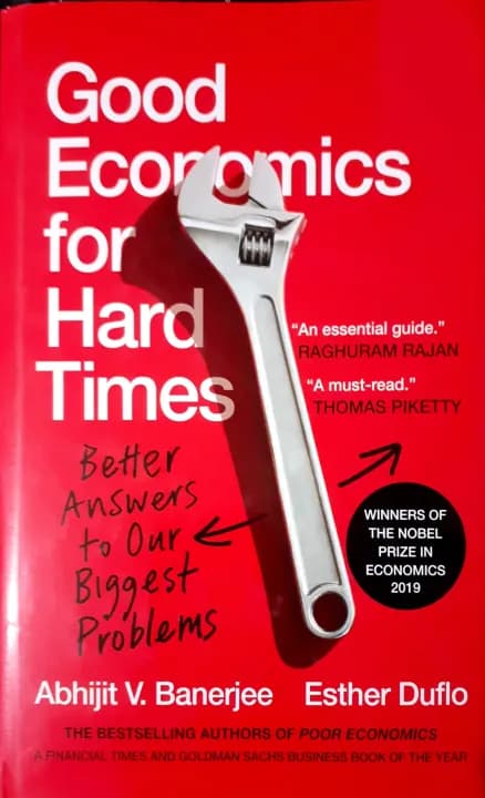 Good Economics For Hard Times by Abhijit V.Banerjee Esther Duflo — book cover