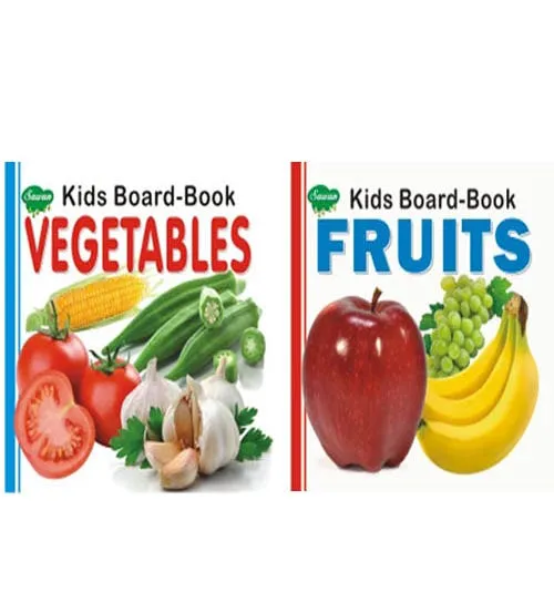 Combo Books OFFER - Kids Board Book Vegetables, Kids Board Book Fruits by Unknown — book cover