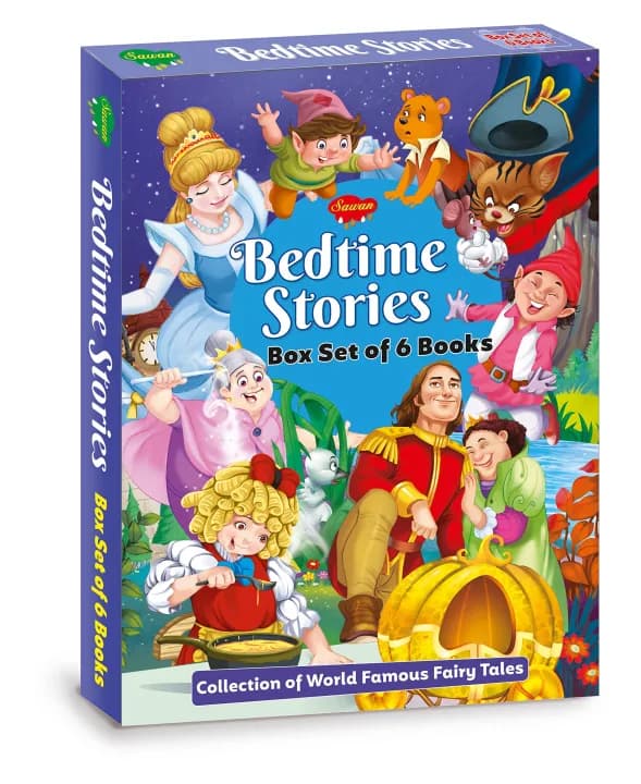 Bedtime Stories Box Set of 6 Books : Collection of World Famous Fairy Tales by Sawan — book cover
