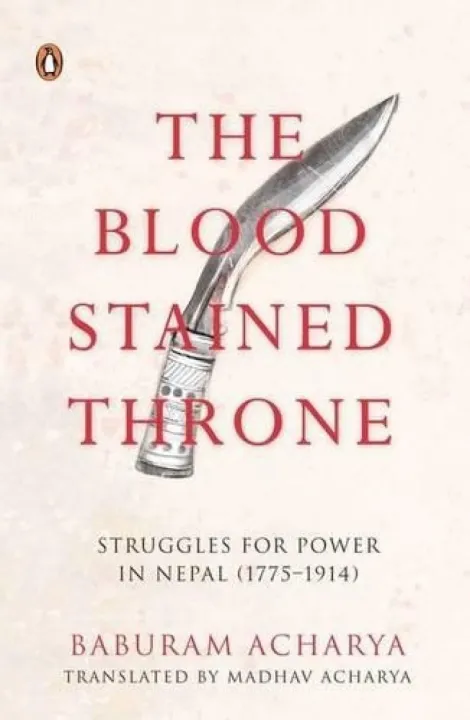 The Blood Stained Throne by Acharya Baburam — book cover