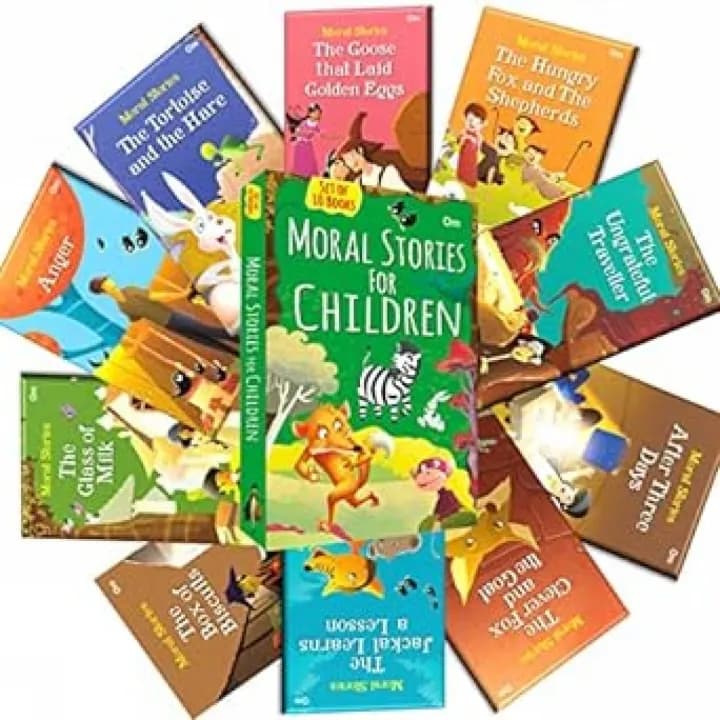 Moral Stories for Children -Set of 10 Illustrated Story Books by Unknown — book cover