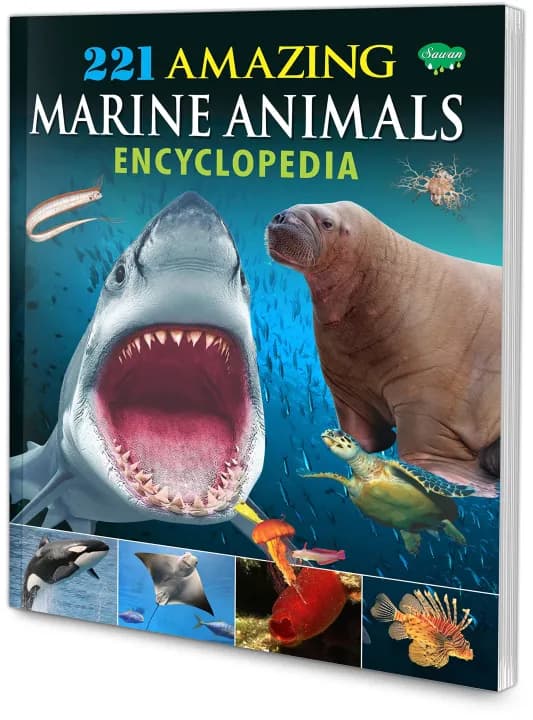 221 Amazing Marine Animals Encyclopedia by Unknown — book cover