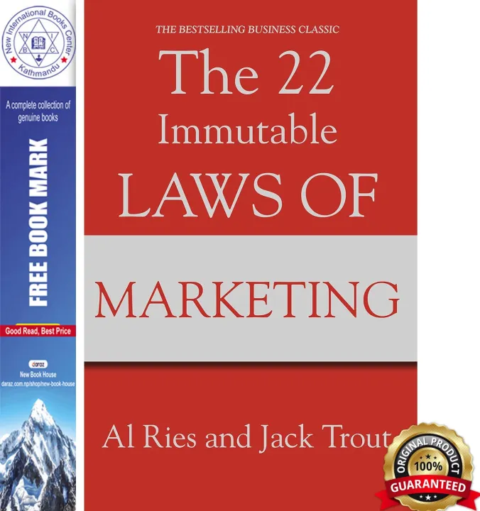 THE 22 IMMUTABLE LAWS OF MARKETING by Al Ries & Jack Trout — book cover