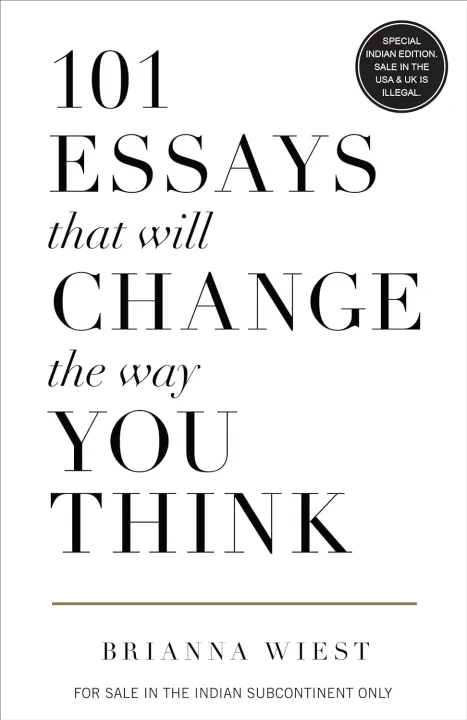 101 Essays That Will Change The Way You Think by Brianna Wiest — book cover