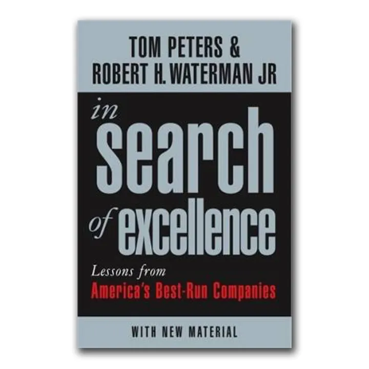 In Search of Excellence by Tom Peters — book cover