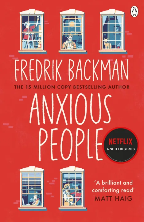 Anxious People by Fredrik Backman — book cover