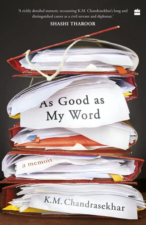 As Good as My Word by K.M. Chandrasekhar — book cover