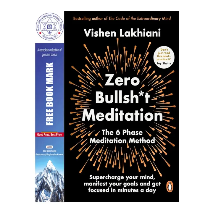 Zero Bullsh*t Meditation: The 6 Phase Meditation Method by Vishen Lakhiani — book cover